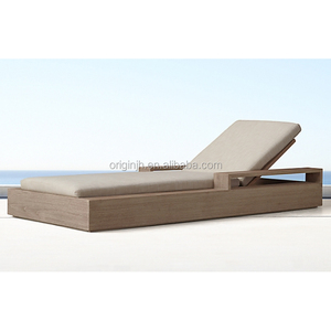 Customization Courtyard Leisure <strong>Beach</strong> Pool Solid Wood Daybed Furniture Teak <strong>Sun</strong> <strong>Lounger</strong> - Product Image 5