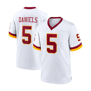 قميص كرة القدم الأمريكية الجديد لعام 2025 بتطريز واشنطن رقم 5 للاعب جايدن دانيلز، زي كرة القدم الأمريكية المطرز - Product Image 3