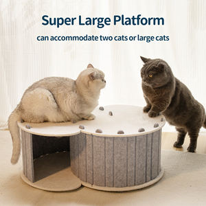 Opvouwbaar Kattentunnelbed Nest 22 Lbs Gesloten Kattenhuis Voor Indoor Krasbestendige Kattengrot - Product Image 4