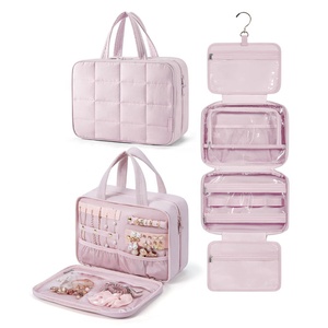 Borsa <span class=keywords><strong>da</strong></span> viaggio di grande capacità con <span class=keywords><strong>Organizer</strong></span> di gioielli <span class=keywords><strong>da</strong></span> <span class=keywords><strong>appendere</strong></span> borse per il trucco trapuntate - Product Image 1
