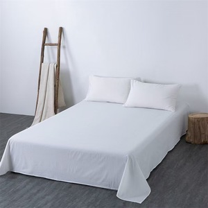 Set Lenzuola Bianche in Cotone per <span class=keywords><strong>Hotel</strong></span>, 3 Posti, 4 Pezzi: 2 Lenzuola Piane e 2 Federe - Product Image 4