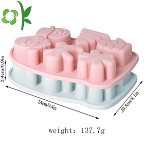 OKSILICONE คุณภาพสูงต้นคริสต์มาสซิลิโคนเค้กแม่พิมพ์สําหรับเค้กคัพ 6 หลุมซานตาเบลล์สําหรับ DIY แป้งแม่พิมพ์ทําด้วยมือสบู่แม่พิมพ์ - Product Image 6