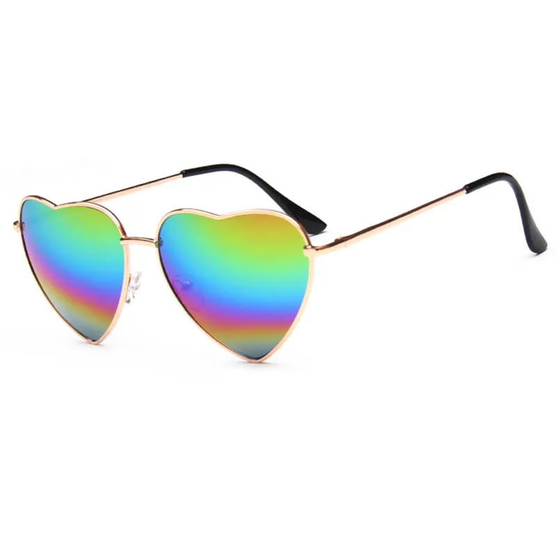 FSMILING 10 occhiali da sole a forma di cuore di colori neon per donne ragazze e regali mescolare 