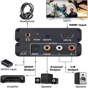 <span class=keywords><strong>Adaptateur</strong></span> audio DAC <span class=keywords><strong>SPDIF</strong></span> coaxial RCA ARC, sortie <span class=keywords><strong>jack</strong></span> 3,5 mm, <span class=keywords><strong>adaptateur</strong></span> audio ARC 192 kHz, extracteur, séparateur <span class=keywords><strong>jack</strong></span> coaxial <span class=keywords><strong>SPDIF</strong></span> L/R - Product Image 3