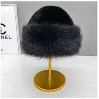 Bonnet d'hiver en peluche épaisse et chaude de haute qualité pour femmes adultes, idéal pour l'extérieur (vente en gros)