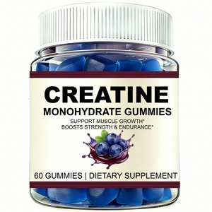 Gomitas de Creatina Sin Azúcar OEM para Adultos, Suplemento Dietético Deportivo, 3g 5g, Sabor Arándano, Creatina Monohidrato - Product Image 2