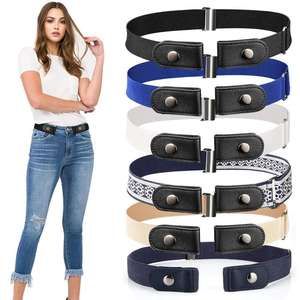 Ceinture élastique invisible réglable sans boucle pour jeans, ceinture sans boucle, ceintures faciles à porter pour femmes et hommes, extensible, sans tracas, idéale pour un cadeau - Product Image 2