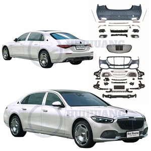Kit de carrocería de montaje de parachoques delantero de plástico PP Original 1:1 para Mercedes Benz W223 2021-2025 Onversion a Maybach Assembly con rejilla - Product Image 1