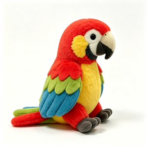 Peluche personnalisée de collection d'oiseaux, peluche de perroquet tropical, animal en peluche coloré pour la décoration intérieure - Product Image 2