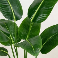 Arbre bananier artificiel en plastique avec pot, grande plante tropicale d'intérieur, décoration pour la maison, le bureau, le Nouvel An
