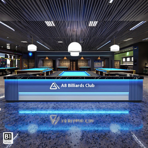 Bàn tiếp tân công nghiệp hiện đại kết thúc gỗ sang trọng cho khách sạn phòng tập thể dục trường bida phòng thu ngân thanh Internet cafe Mall sử dụng - Product Image 1