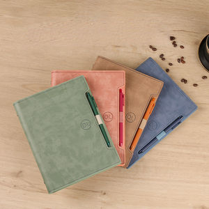 Einfacher Retro-Leder-Notizblock Kreatives Multifunktions-Loseblatt-6-Loch-Hardcover-Notizbuch B5 A5 - Product Image 3