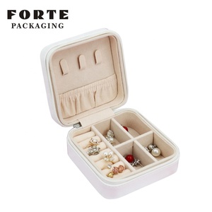 FORTE 'jewerly' organizer boxes fashion leather travel jewelry case 'jewlery''s warehousing - Product Image 6