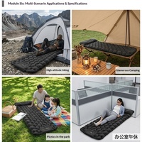 Matelas gonflable d'extérieur en TPU avec pompe à pied intégrée, tapis de camping portable, équipement de randonnée, tapis de sieste