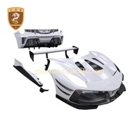 Kit de Carrocería de Fibra de Carbono Estilo Challen para Ferrari 488 GTB, Juego Completo Exterior, Parachoques Delantero, Difusor Trasero, Alerón Trasero