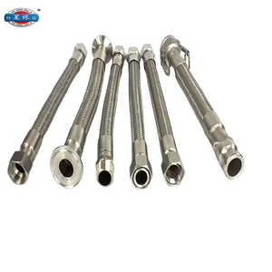 Manguera Flexible Trenzada de Acero Inoxidable <span class=keywords><strong>304</strong></span> de Alta Presión 10K, Pulida, con Extremo de Brida DN8-DN50, Resistente a la Corrosión - Product Image 3