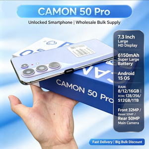 Meilleures Offres Téléphones Mobiles Camon 50 Pro 8+256 Go Smartphone 5G Gaming Prix Bas Deca Core Téléphone à Caméra Haute Définition - Product Image 2