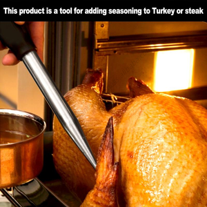 Aiguilles de seringue à graisser la viande DD1010 en gros avec pompe d'aspiration et brosse de nettoyage pour cuisine, en acier inoxydable - Product Image 3