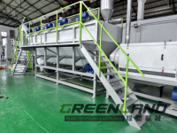 Machine de recyclage Greenlandplast pour le lavage des flocons de plastique, cuve de lavage flottante pour HDPE