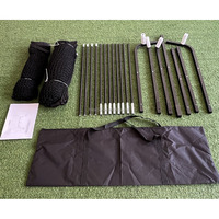 Simulateur de golf portable robuste avec écran d'impact pour cage de systèmes de filet de golf intérieur ou extérieur