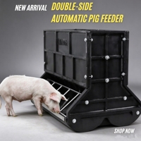 Mangeoire double face pour porcelets, abreuvoir automatique en plastique pour porcelets