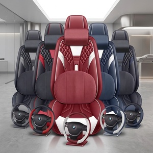 Housses de siège <span class=keywords><strong>auto</strong></span> en cuir respirant de luxe Tough Ride, ensemble complet 16 pièces, ajustement universel toutes saisons, style professionnel, pour Ford Rav <span class=keywords><strong>4</strong></span> - Product Image 2