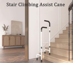 Có thể điều chỉnh chiều cao cầu thang leo hỗ trợ mía an toàn & Rắn người già cầu thang Helper cho đau hông & đầu gối đi bộ cầu thang & rollator - Product Image 5