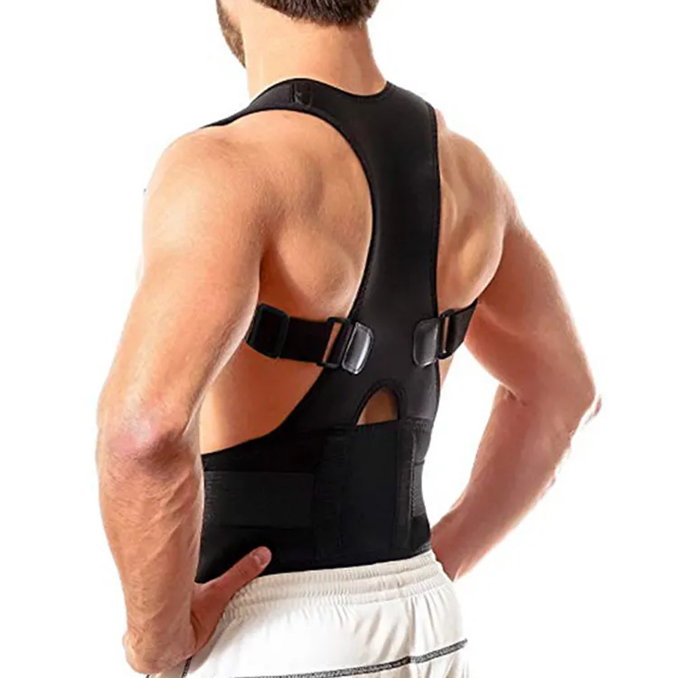 Custom Adjustable Straps Reduce Lower Upper Back Pain Back Posture Corrector Brace Belt