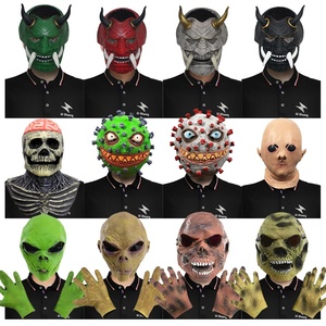 Personalizzabile Grimace <span class=keywords><strong>Horror</strong></span> serie due maschere in lattice Zombie in maschera per la festa di Halloween Spot Spoof oggetti di scena personalizzati - Product Image 4
