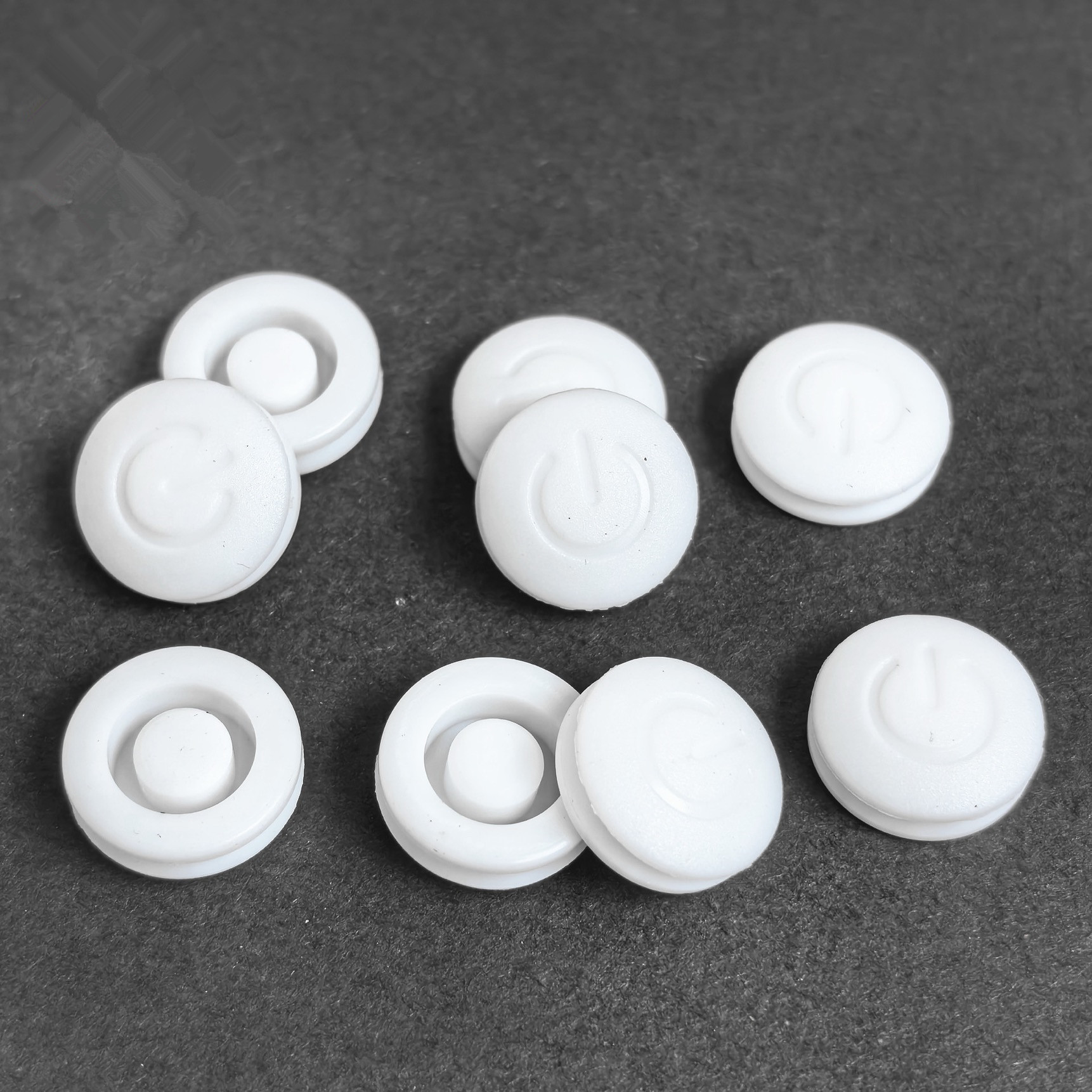 Lot De 10 Capuchons En Silicone Pour Bouton Marche/arrêt – Diamètre 14,5 Mm, Hauteur 8 Mm, Noir