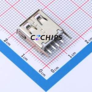 USB-U255ZH137-BJS USB Connector Through hole Component (THT) Connector Type-A USB 2.0 Female Through Hole - Product Image 2