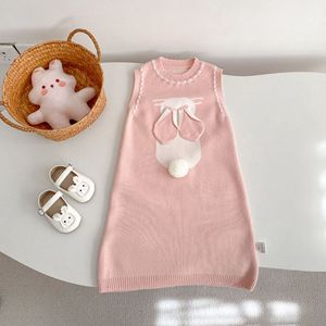 Combinaisons pour bébés Spring Sisters, robes pour enfants en tricot 3D avec motif de lapin, combinaisons douces pour bébés, vêtements pour bébés - Product Image 3