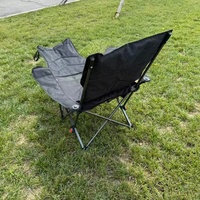 Chaise de camping pliable en tissu Oxford, résistante aux taches, légère et imperméable – Durable et portable pour la pêche, les pique-niques et l'entrepôt