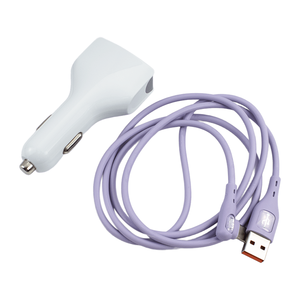 Nouveau produit Ensemble de chargeur de voiture 120W Chargeur de voiture super rapide 4 ports USB QC 3.0 avec câble de type C - Product Image 5