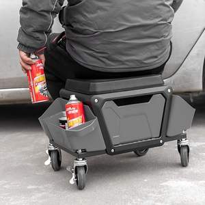 Tabouret de mécanicien robuste avec capacité de charge de 330lb Tabouret de <span class=keywords><strong>garage</strong></span> avec roues - Product Image 1