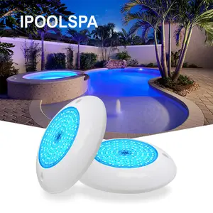 High Quality Outdoor Waterproof 1P68 Resin Filled PC Material 15W Pool Lights Underwater Rgb Led Swimming Pool