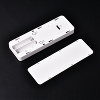 Moteur de rideau intelligent blanc RF433MHZ avec télécommande, code d'apprentissage, matériau ABS, monocanal, alimenté par batterie, compatible Wi-Fi et commande vocale