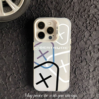 Coque de téléphone portable Gertrude pour iPhone 11-15 Pro Max, étanche et anti-traces de doigts, design tendance