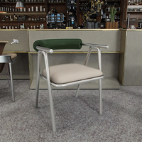 JP Industrial Style Restaurant Hotel Cafe Table à manger en acier inoxydable Chaise de salle à manger Canapé Carte Siège Combinaison