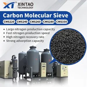 XINTAO 99.999% CMS Nitrogen karbon molekul saringan Zeolite CMS-280 untuk injeksi cetakan Nitrogen generasi