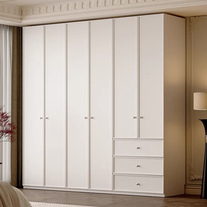 Armoire moderne autoportante à 2 portes en MDF avec portes coulissantes, grande capacité pour chambre à coucher - Product Image 2