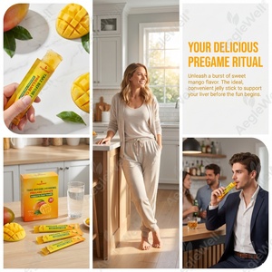 Aeglewell Pre-Drinks Pregame Chaser, Barritas de Gelatina con Electrolitos DHM, Vitaminas B y C, Prevención de la <span class=keywords><strong>Resaca</strong></span>, Suplemento para la Salud del Hígado - Product Image 5