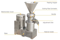 Broyeur de pâte automatique à haut rendement Machine à beurre d'arachide Tahini à noix en acier inoxydable