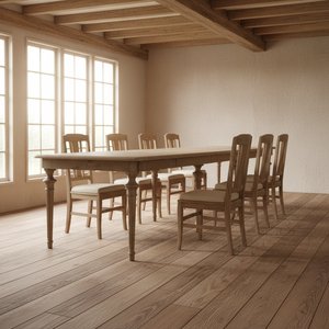 <span class=keywords><strong>Table</strong></span> à manger extensible en chêne massif de style français classique D1646-350 Hoolnn <span class=keywords><strong>avec</strong></span> extensions, meubles de salle à manger - Product Image 1