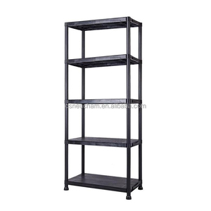 Estantes <span class=keywords><strong>de</strong></span> <span class=keywords><strong>Plástico</strong></span> Negro <span class=keywords><strong>de</strong></span> 5 Niveles y Organizadores <span class=keywords><strong>de</strong></span> <span class=keywords><strong>Plástico</strong></span> para Baño, Cocina y Jardín - Product Image 1