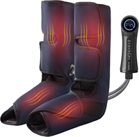 Masseur de jambes 3-en-1 Phenitech, bottes de massage pour les pieds, les mollets et les cuisses avec thérapie par compression pour le corps
