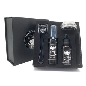 Usine Personnaliser Cadeaux Boîte Ingrédient Doux Hommes <span class=keywords><strong>Barbe</strong></span> Huile Baume <span class=keywords><strong>Barbe</strong></span> Soins Kit Ensemble Produit <span class=keywords><strong>Pour</strong></span> Hommes - Product Image 2