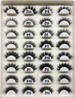 Nouveau Populaire 3D Style Naturel Pleine Bande Faux Cils De Vison 15mm Longueur En Gros Soie Vegan Faux Cils Papier Fibre Vendeur