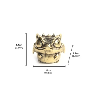 Pendentifs Fidget Spinners DIY en laiton motif lézard mignon, faits main, en métal, pour EDC, avec cordon tressé en paracorde, accessoire pour l'extérieur - Product Image 6