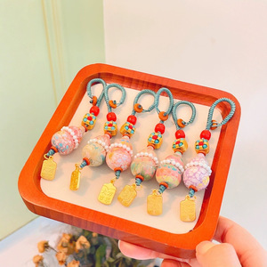 Mặt dây chuyền mèo thần tài hợp kim bán buôn, mạ sơn bóng, móc khóa túi xách, trang sức điện thoại, charm may mắn - Product Image 4